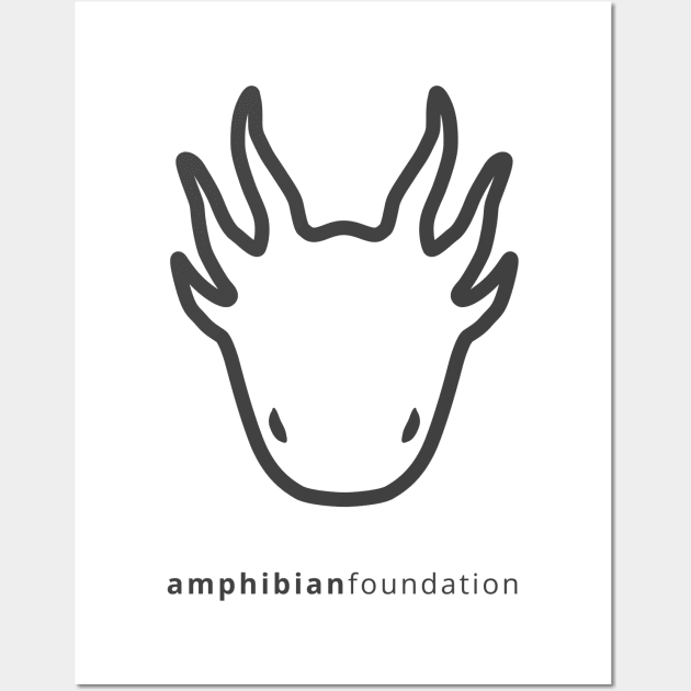 The Amphibian Foundation larval salamander logo Wall Art by amphibianfoundation